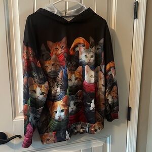 hoodie with cats